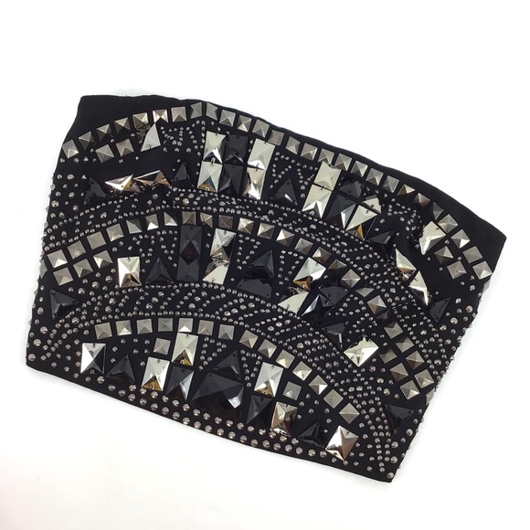 Ramy Brook Tops - Ramy Brook Jo Strapless Studded Embellished Top